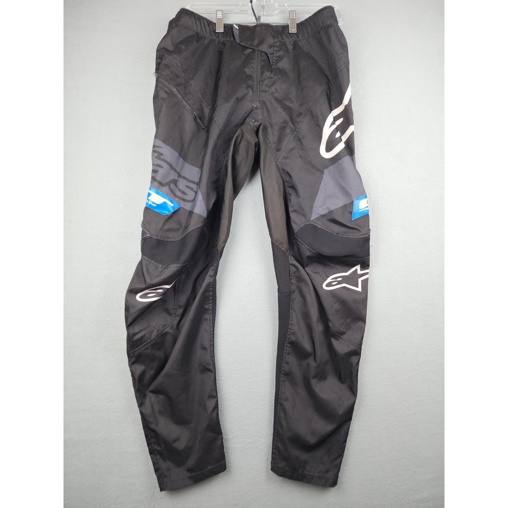 Alpinestars GT Factory Racer MTB Track Pants Mens 32 Black Cycling Polyester BMX